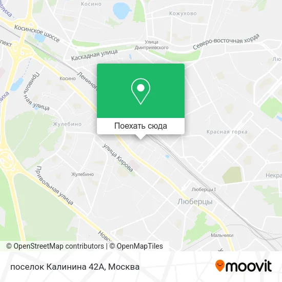 Карта поселок Калинина 42А