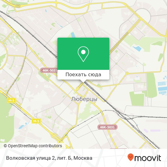Карта Волковская улица 2, лит. Б