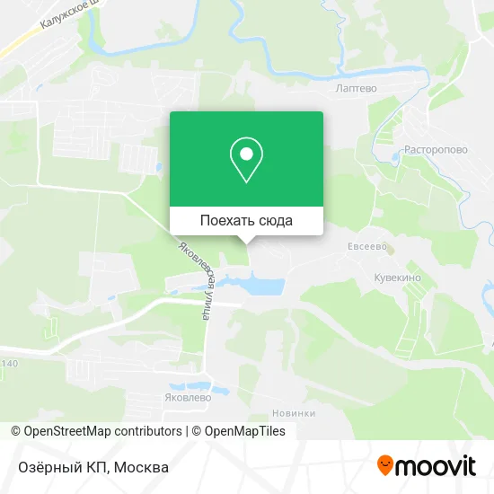 Карта Озёрный КП