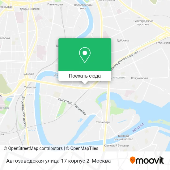 Карта Автозаводская yлица 17 корпус 2