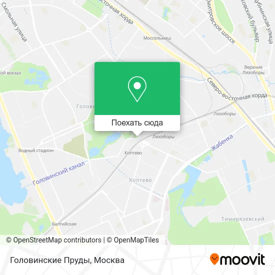 Карта Головинские Пруды