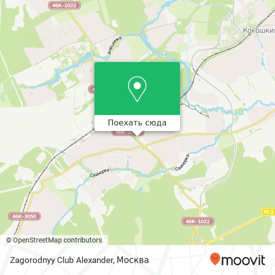 Карта Zagorodnyy Club Alexander
