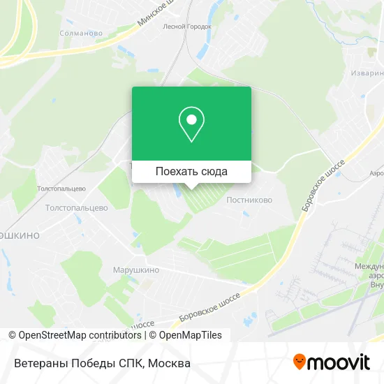Карта Ветераны Победы СПК