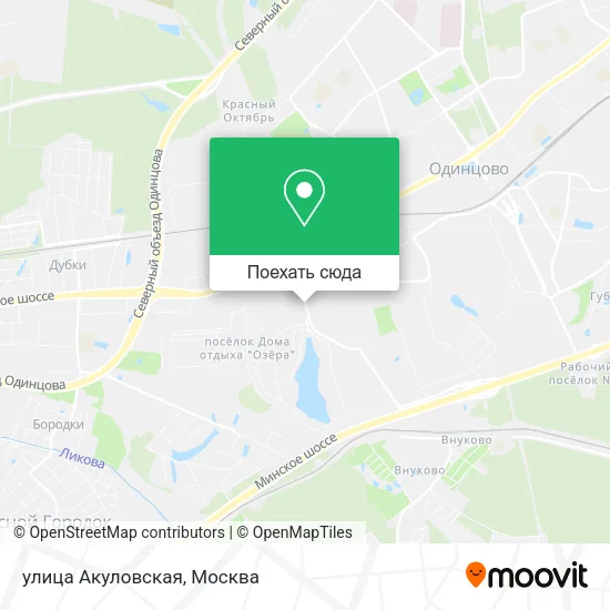 Карта улица Акуловская