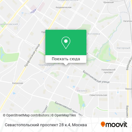 Карта севастопольский проспект москва