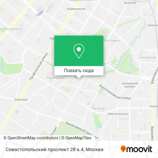 Карта Севастопольский проспект 28 к.4