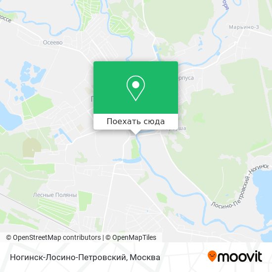 Карта Ногинск-Лосино-Петровский