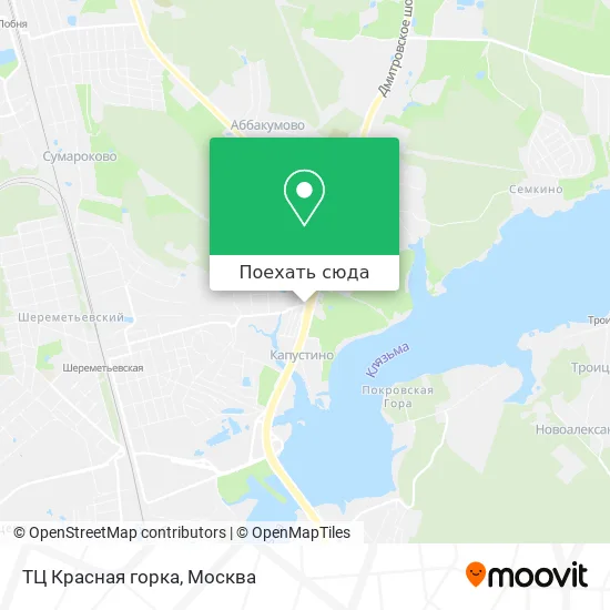 Карта ТЦ Красная горка