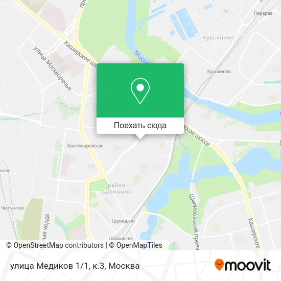 Карта улица Медиков 1/1, к.3