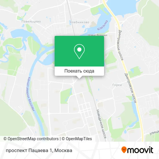 Карта проспект Пацаева 1