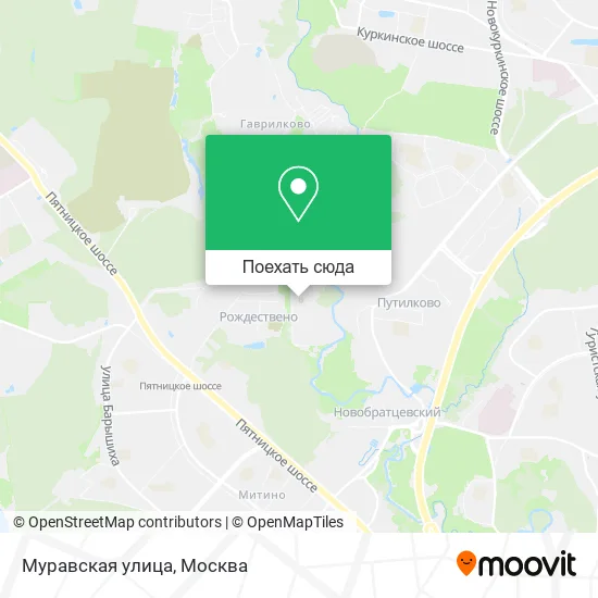 Карта Муравская улица