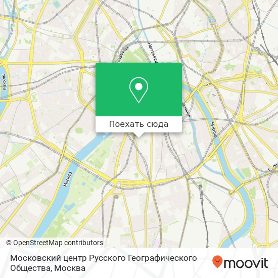 Карта Московский центр Русского Географического Общества