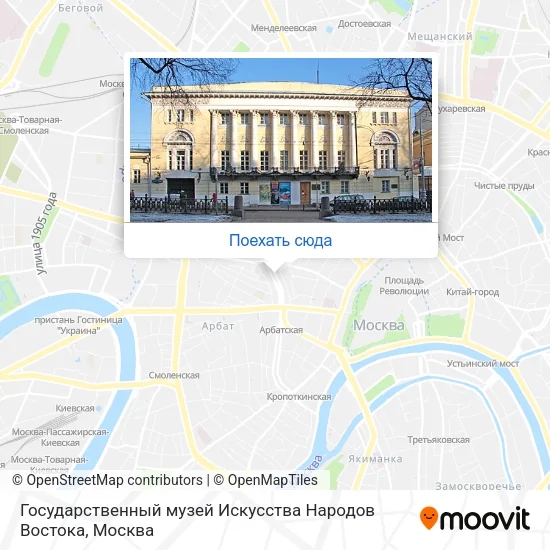 Карта Государственный музей Искусства Народов Востока