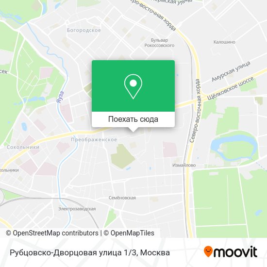 Карта Рубцовско-Дворцовая улица 1/3