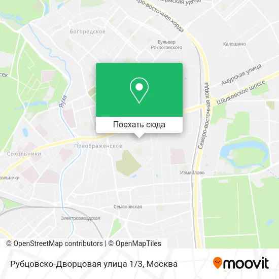 Карта Рубцовско-Дворцовая улица 1/3