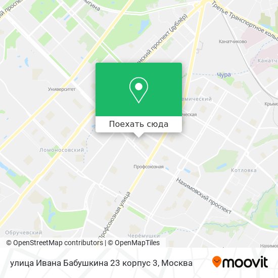 Карта улица Ивана Бабушкина 23 корпус 3