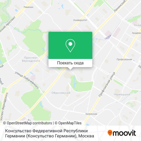 Карта Консульство Федеративной Республики Германии (Консульство Германии)