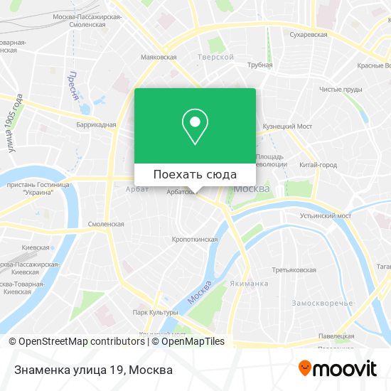 Карта Знаменка улица 19