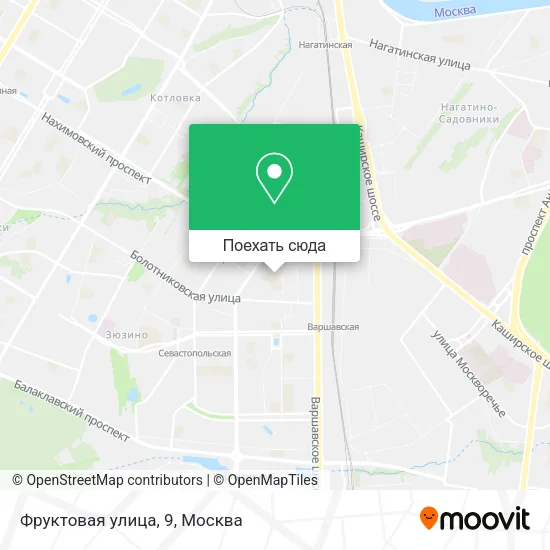 Карта Фруктовая улица, 9
