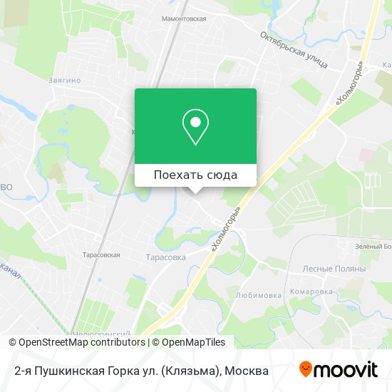Карта 2-я Пушкинская Горка ул. (Клязьма)