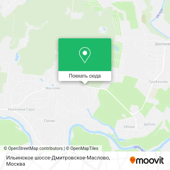Карта Ильинское шоссе-Дмитровское-Маслово