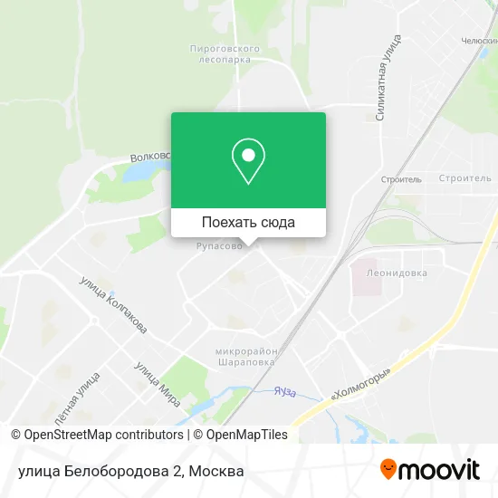 Карта улица Белобородова 2