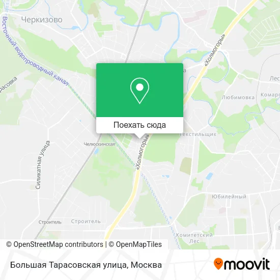 Карта Большая Тарасовская улица