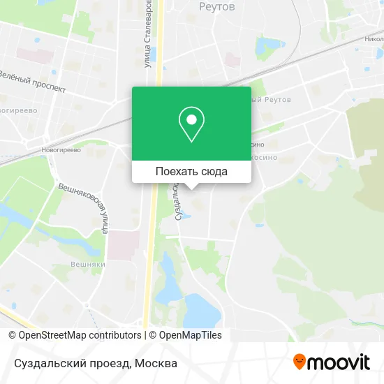 Карта Суздальский проезд