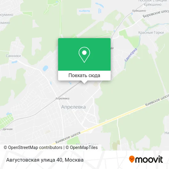 Карта Августовская улица 40