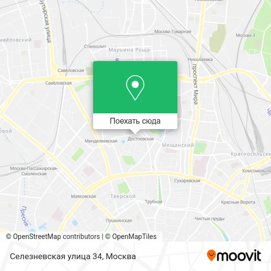 Карта Селезневская улица 34