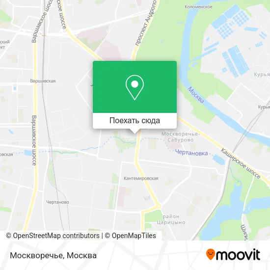 Карта Москворечье