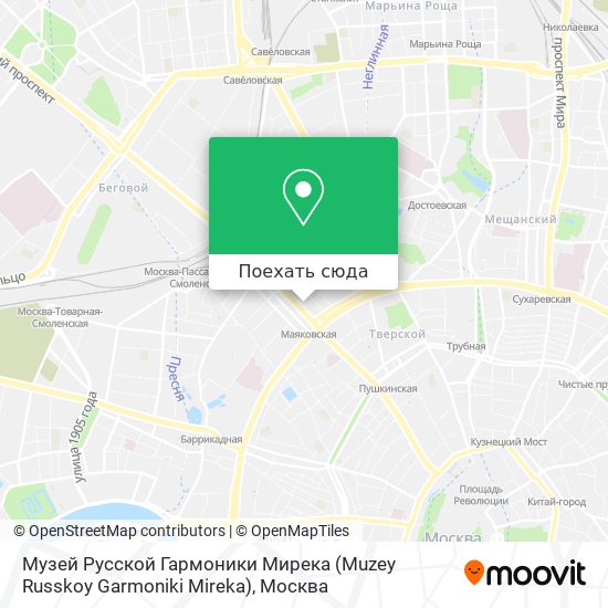 Карта Музей Русской Гармоники Мирека (Muzey Russkoy Garmoniki Mireka)