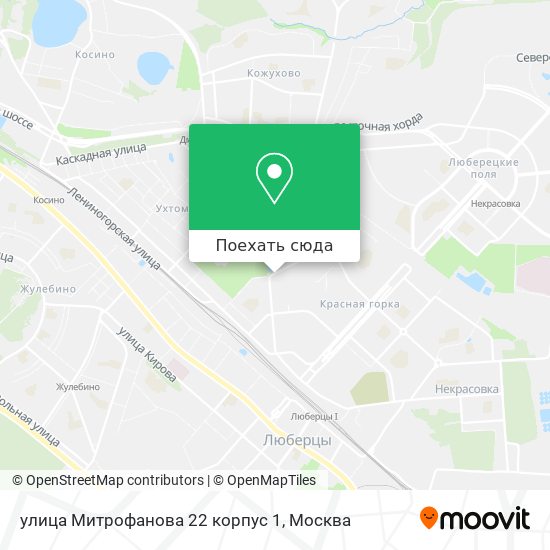 Карта улица Митрофанова 22 корпус 1