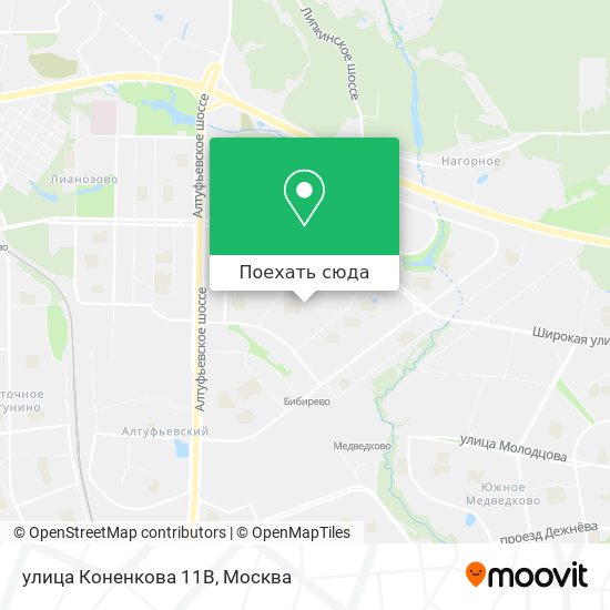 Карта улица Коненкова 11В