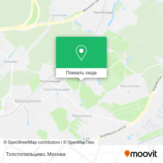 Карта Толстопальцево