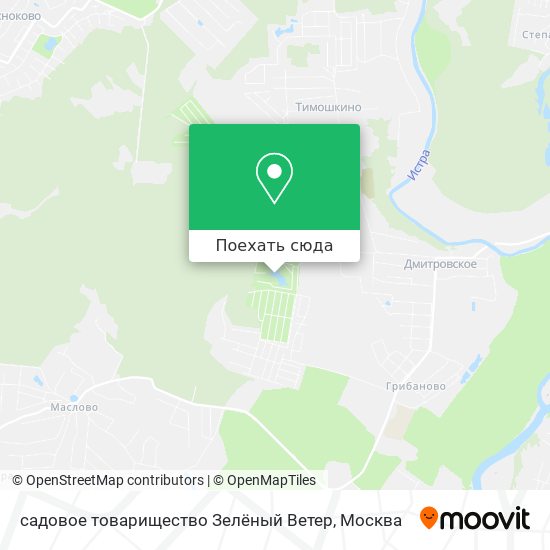 Карта садовое товарищество Зелёный Ветер