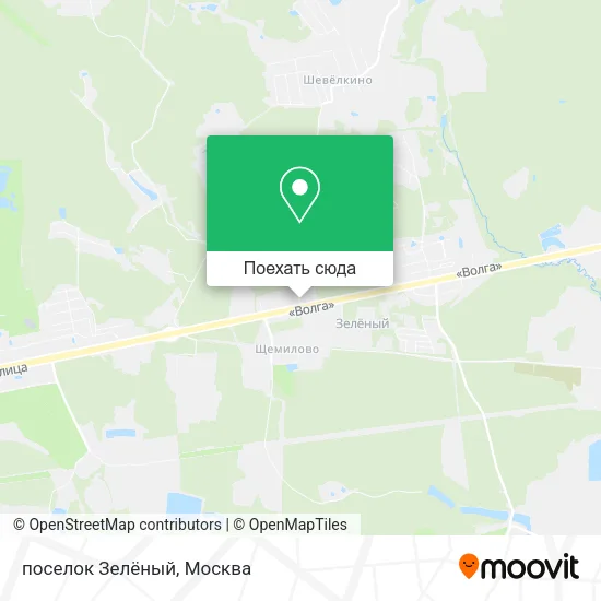 Карта поселок Зелёный