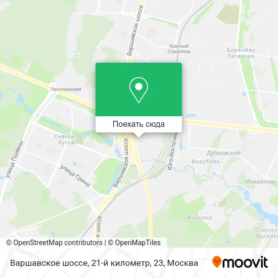 Карта Варшавское шоссе, 21-й километр, 23