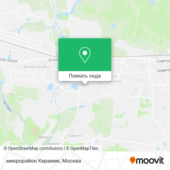 Карта микрорайон Керамик