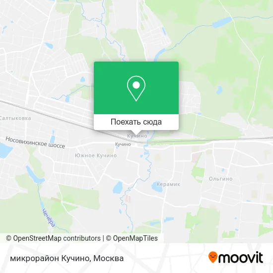 Карта микрорайон Кучино