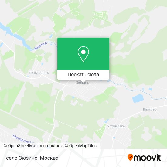 Карта село Зюзино