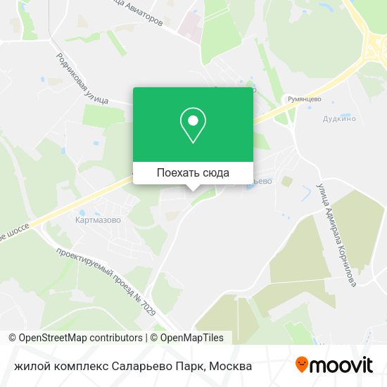 Карта жилой комплекс Саларьево Парк