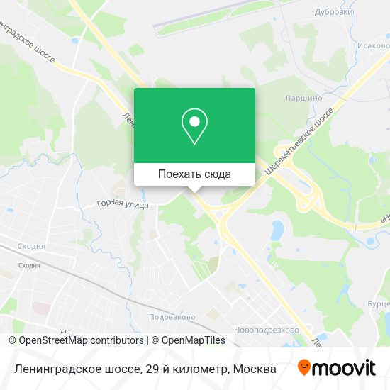 Карта Ленинградское шоссе, 29-й километр