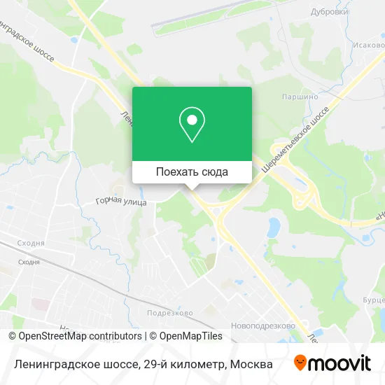 Карта Ленинградское шоссе, 29-й километр