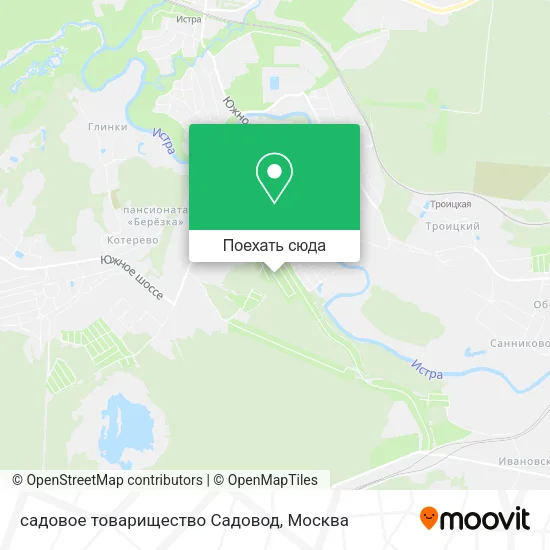 Карта садовое товарищество Садовод