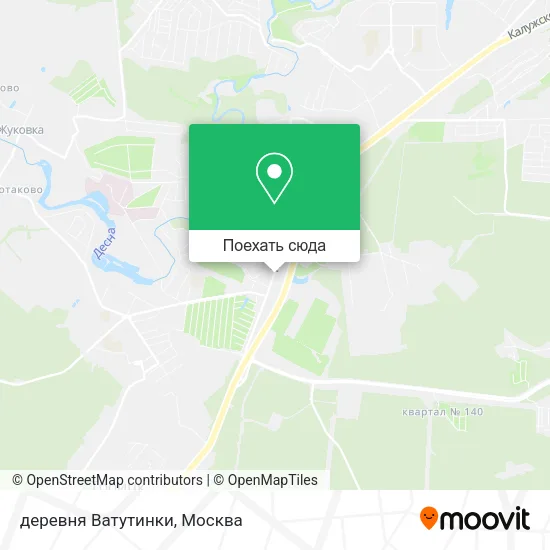 Карта деревня Ватутинки