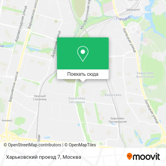 Карта Харьковский проезд 7