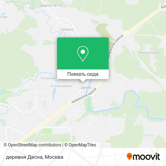 Карта деревня Десна