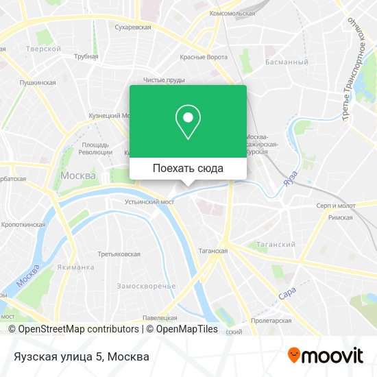 Карта Яузская улица 5