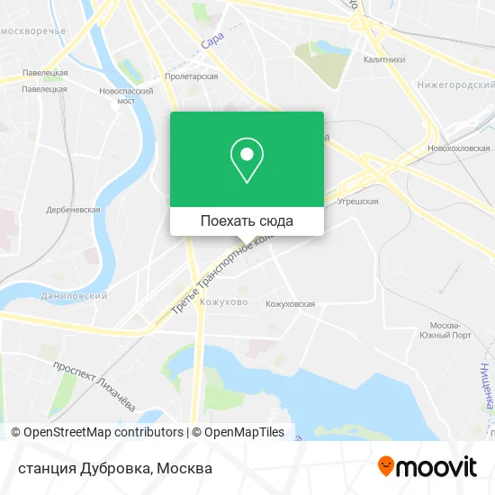 Карта станция Дубровка